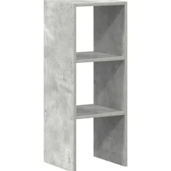 VIDAXL - Bibliothèque empilable gris béton 30x30x80 cm bois d'ingénierie