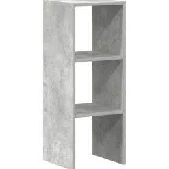 VIDAXL - Bibliothèque empilable gris béton 30x30x80 cm bois d'ingénierie
