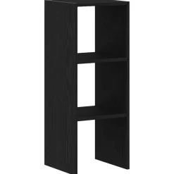 VIDAXL - Bibliothèque empilable chêne noir 30x30x80 cm bois d'ingénierie
