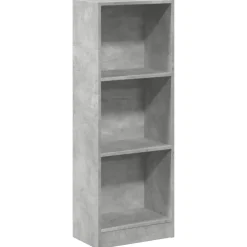 VIDAXL - Bibliothèque gris béton 40x24x109 cm bois d'ingénierie