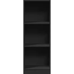 VIDAXL - Bibliothèque noir 40x24x109 cm bois d'ingénierie