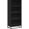 VIDAXL - Bibliothèque noir 60x35x139 cm bois d'ingénierie