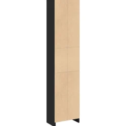 VIDAXL - Bibliothèque noir 40x24x176 cm bois d'ingénierie