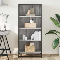 VIDAXL - Bibliothèque sonoma gris 60x35x139 cm bois d'ingénierie