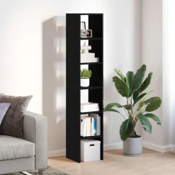 VIDAXL - Bibliothèques 2 pcs empilable chêne noir bois d'ingénierie