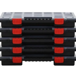 VIDAXL - Boîtes d'assortiment 5 pcs 40x30x5 cm polypropylène