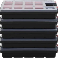 VIDAXL - Boîtes d'assortiment 5 pcs 40x30x5 cm polypropylène