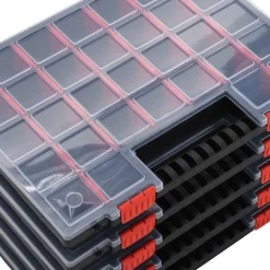 VIDAXL - Boîtes d'assortiment 5 pcs 40x30x5 cm polypropylène