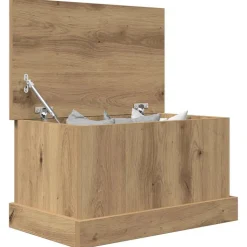 VIDAXL - Boîtes de rangement chêne artisanal 30x50x28 cm bois ingénierie