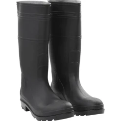 VIDAXL - Bottes de pluie noir taille 44 pvc