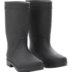 VIDAXL - Bottes de pluie noir taille 38 pvc