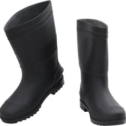 VIDAXL - Bottes de pluie noir taille 42 pvc