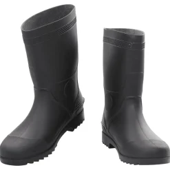 VIDAXL - Bottes de pluie noir taille 45 pvc