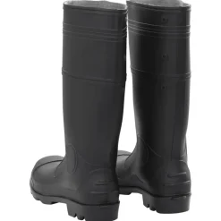 VIDAXL - Bottes de pluie noir taille 45 pvc