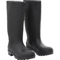 VIDAXL - Bottes de pluie noir taille 40 pvc