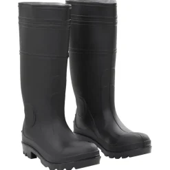 VIDAXL - Bottes de pluie noir taille 39 pvc