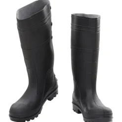 VIDAXL - Bottes de pluie noir taille 39 pvc