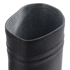 VIDAXL - Bottes de pluie noir taille 38 pvc