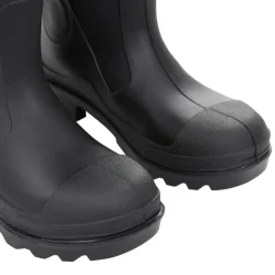 VIDAXL - Bottes de pluie noir taille 38 pvc