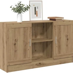 VIDAXL - Buffet chêne artisanal 120x30,5x70 cm bois d'ingénierie