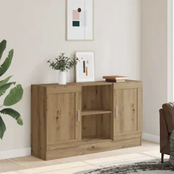 VIDAXL - Buffet chêne artisanal 120x30,5x70 cm bois d'ingénierie