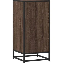 VIDAXL - Buffet chêne marron 35,5x35x76 cm bois d'ingénierie et métal