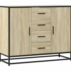VIDAXL - Buffet chêne sonoma 92x35x76 cm bois d'ingénierie