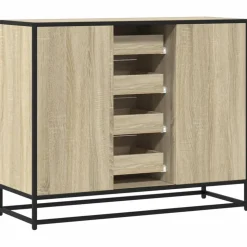 VIDAXL - Buffet chêne sonoma 92x35x76 cm bois d'ingénierie