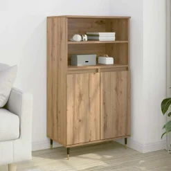 VIDAXL - Buffet haut chêne artisanal 60x36x110 cm bois d'ingénierie