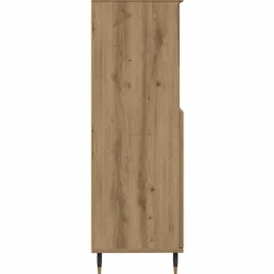 VIDAXL - Buffet haut chêne artisanal 60x36x110 cm bois d'ingénierie