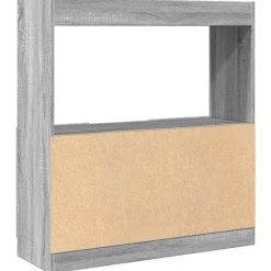 VIDAXL - Buffet haut sonoma gris 92x33x100 cm bois d'ingénierie