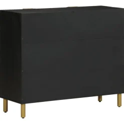 VIDAXL - Buffet noir 90x33x75 cm bois d'ingénierie