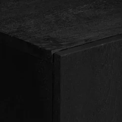 VIDAXL - Buffet noir 90x33x75 cm bois d'ingénierie