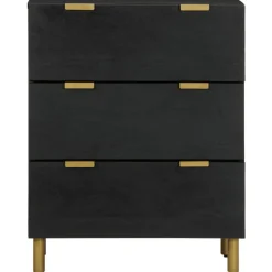 VIDAXL - Buffet noir 60x33x75 cm bois d'ingénierie