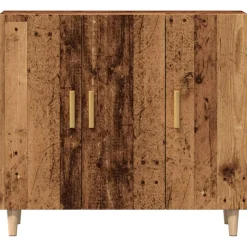 VIDAXL - Buffet vieux bois 90x34x80 cm bois d'ingénierie