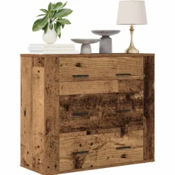 VIDAXL - Buffet vieux bois 80x33x70 cm bois d'ingénierie