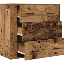 VIDAXL - Buffet vieux bois 80x33x70 cm bois d'ingénierie