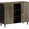 VIDAXL - Buffet 90x33x75 cm bois massif de manguier
