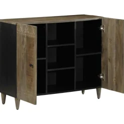 VIDAXL - Buffet 90x33x75 cm bois massif de manguier