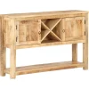 VIDAXL - Buffet 120x30x76 cm bois de manguier brut