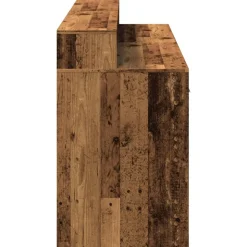 VIDAXL - Bureau avec lumières led vieux bois bois d'ingénierie