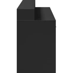 VIDAXL - Bureau avec lumières led noir 160x55x91 cm bois d'ingénierie