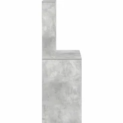 VIDAXL - Bureau avec étagères gris béton 100x45x140 cm bois d'ingénierie