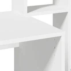 VIDAXL - Bureau avec étagères blanc 100x45x140 cm bois d'ingénierie