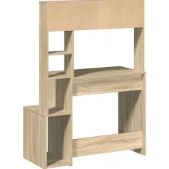VIDAXL - Bureau avec étagères chêne sonoma 100x45x140 cm