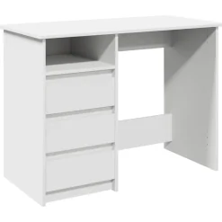 VIDAXL - Bureau blanc 102x50x75 cm bois d'ingénierie