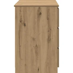 VIDAXL - Bureau chêne artisanal 140x50x77 cm bois d'ingénierie