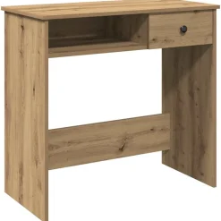 VIDAXL - Bureau chêne artisanal 80x40x75 cm bois d'ingénierie