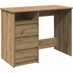 VIDAXL - Bureau chêne artisanal 102x50x75 cm bois d'ingénierie