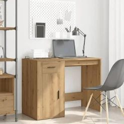 VIDAXL - Bureau chêne artisanal 100x49x75 cm bois d'ingénierie